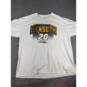 NASCAR Joe Gibbs Racing Shirt Mens 2XL White Matt Kenseth 20 DeWalt Camry Tee